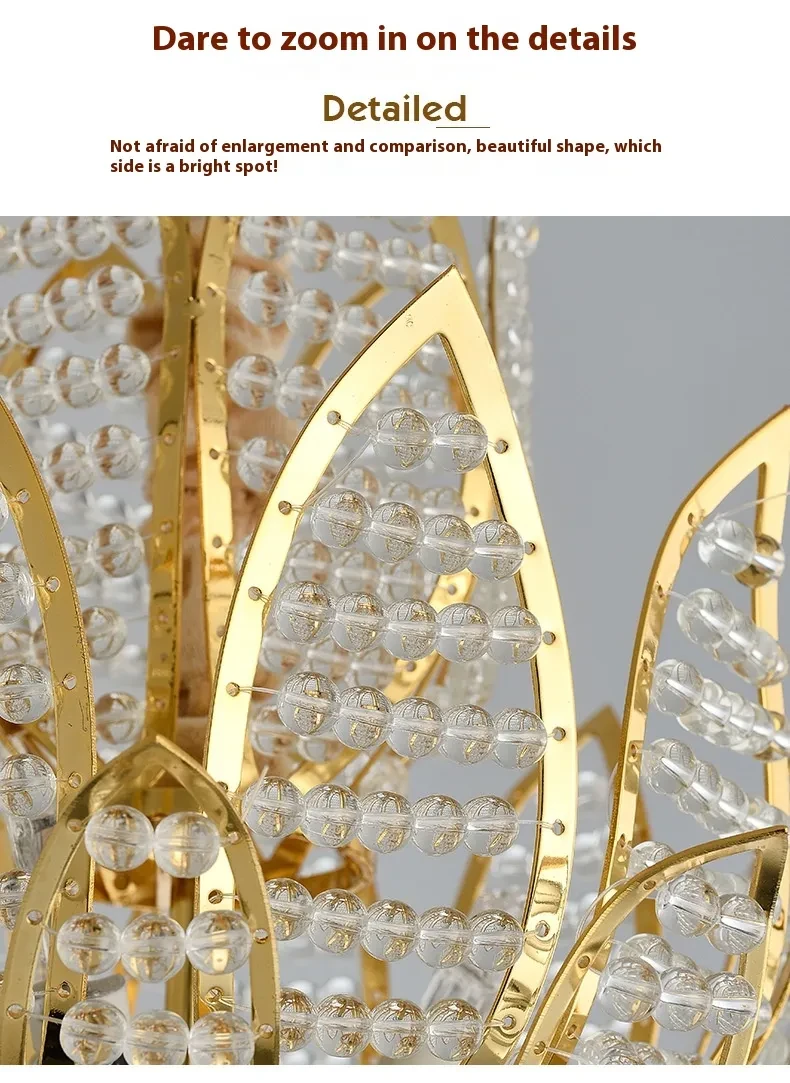 Lotus Zen Golden Crystal Lamp