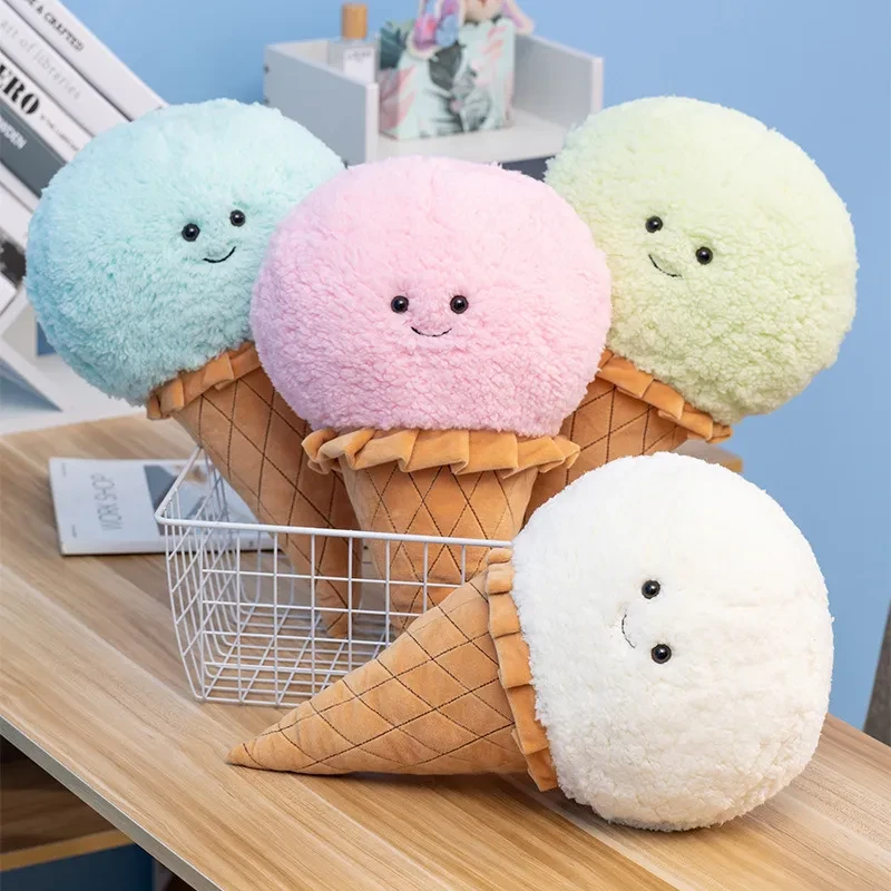 Ball Cone Ice Cream Pillow Plush Toy