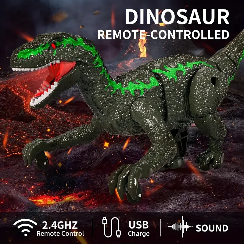 Rechargeable Velociraptor Remote Control Toy