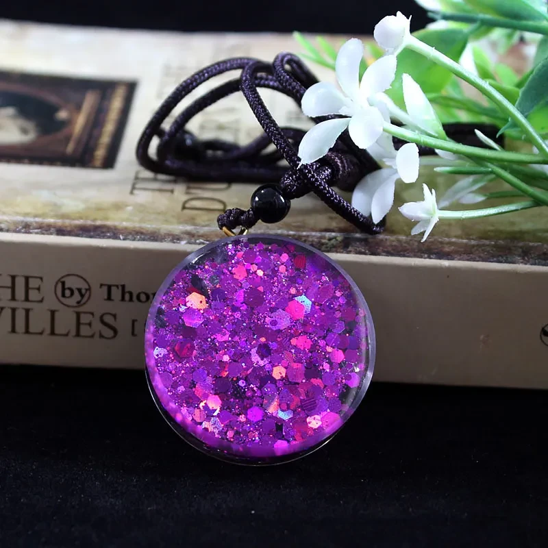 Fashion Unique Crystal Gravel Resin Necklace