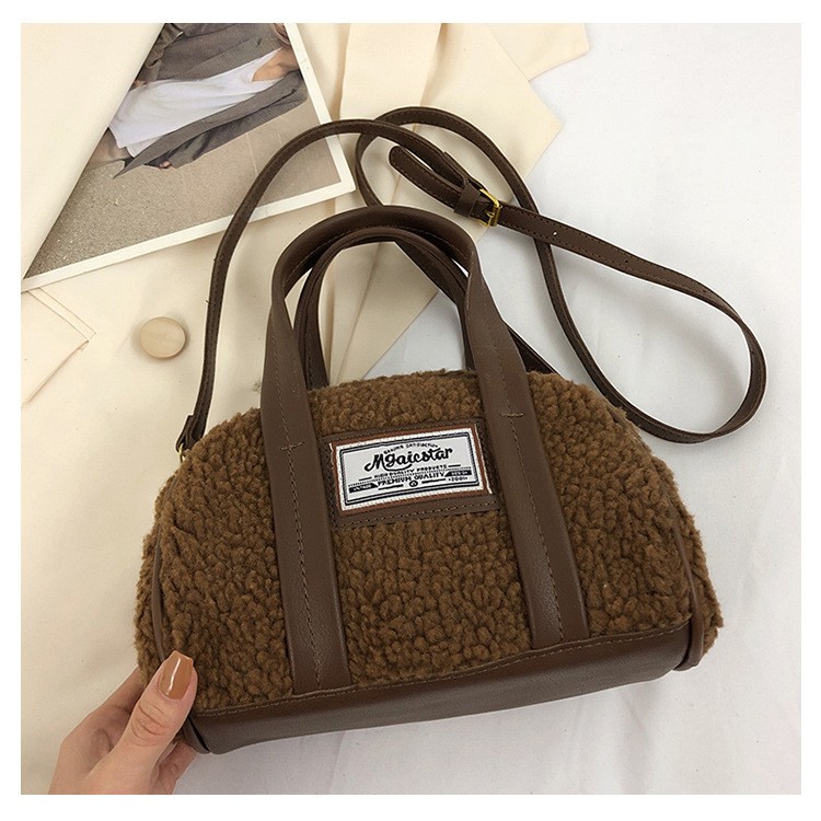 Women's Lamb Wool New All-match Messenger Bag