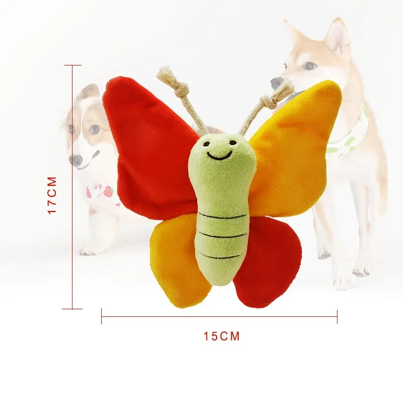 Pet Plush Toy Butterfly Ring Paper To Relieve Boredom