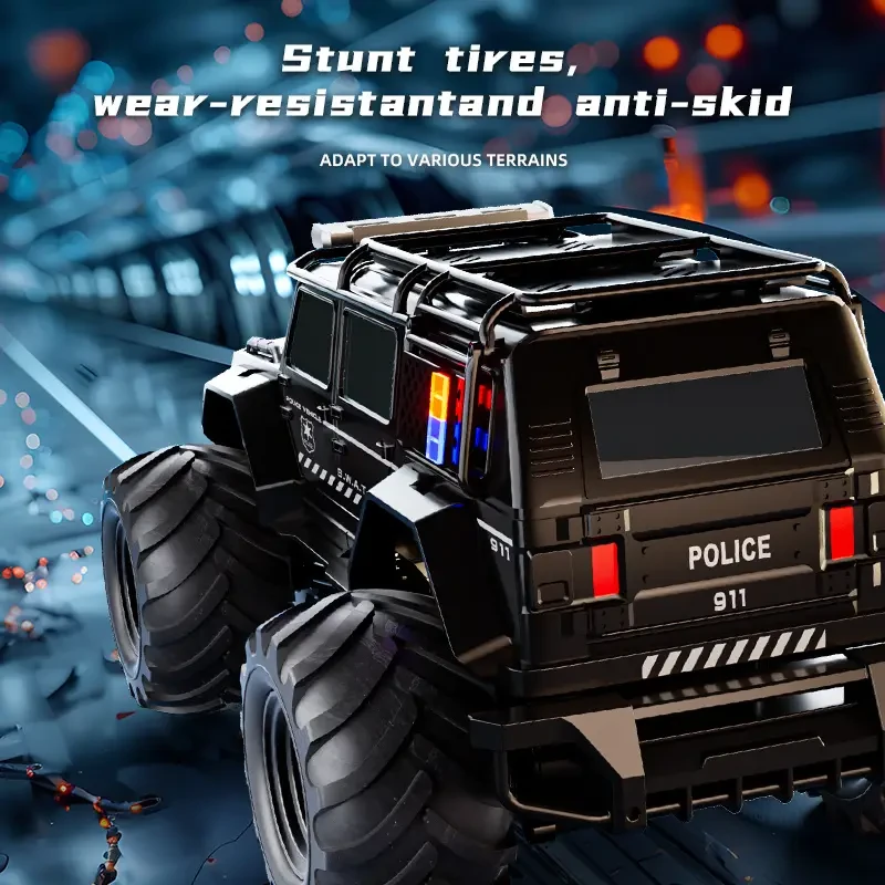 Remote Control Amphibious Off-Road Police Car
