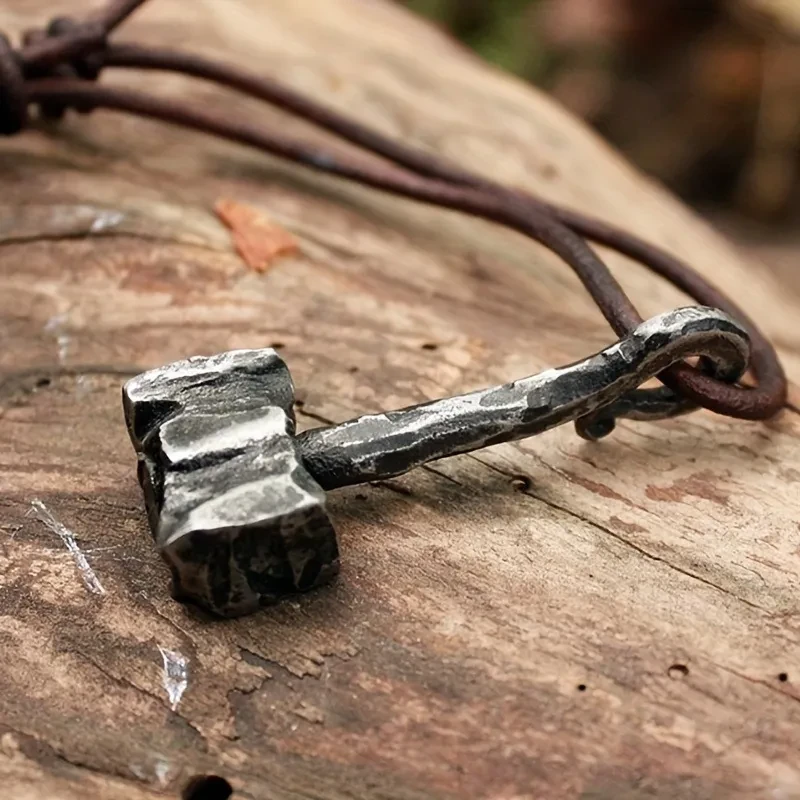 Amazon Vintage Men's Viking Alloy Heavy Impactor Pendant Necklace Punk