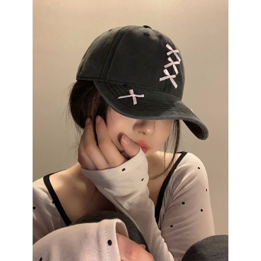 Women's Fashionable All-match Sweet Bowknot Baseball Hat