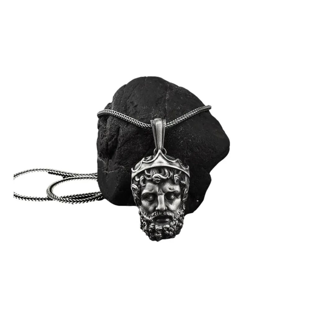 Greek Mythology Avatar Pendant Nordic Viking Hip Hop Necklace