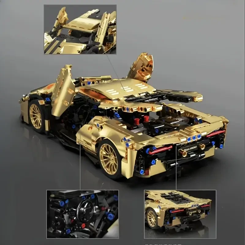 1309pcs Sports Car Building Kit for Adults and Teens