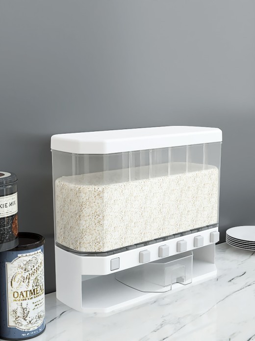 Whole Grain Storage Box Kitchen Wall Hanging Rice Bucket