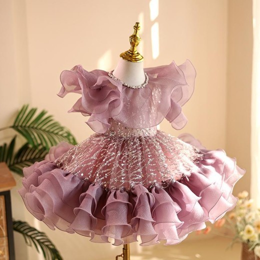 Girl's Dress Host High-grade Birthday Pettiskirt