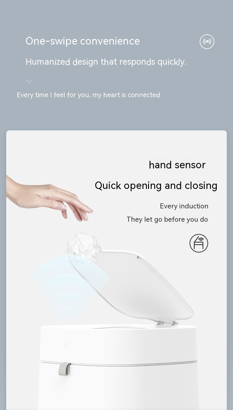 Smart Household Kitchen Automatic Bag Change Trash Can