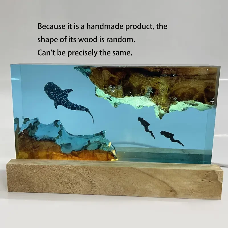 Whale Resin Lamp