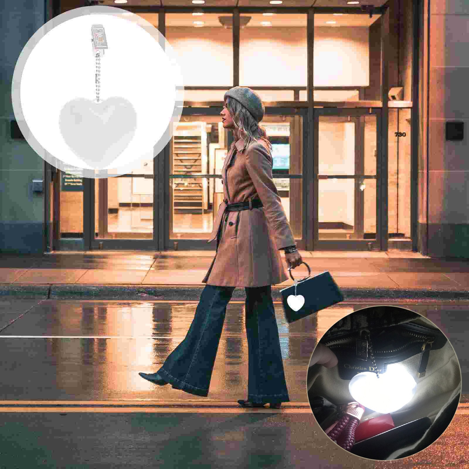 Heart Sensor LED Handbag Light