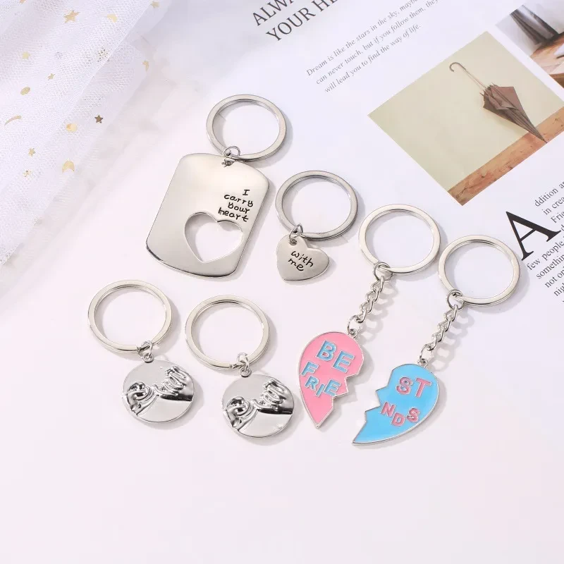 Accessories Cute Cartoon Planet Metal Keychain Key Chain Love