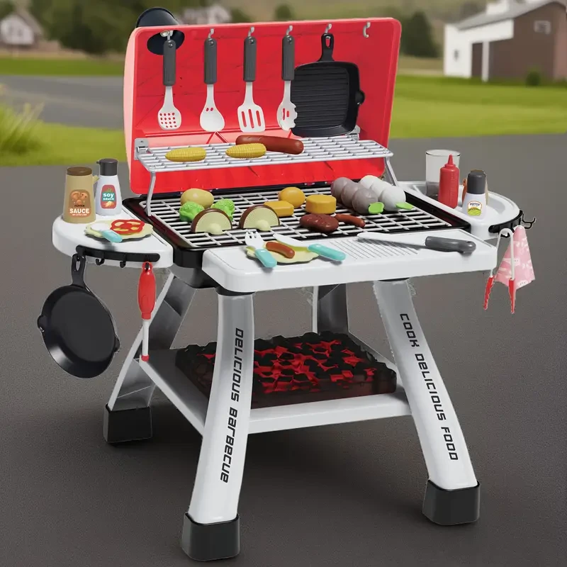 UKBOO BBQ Grill Playset for Youngsters