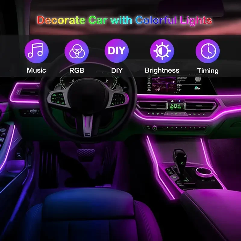 4.98 Meter Car Interior LED Strip Lights