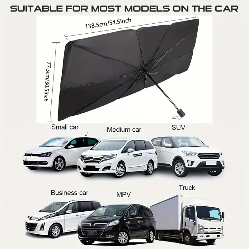 [Portable UV Protection Sunshade] UV Protection Car Sunshade Umbrella