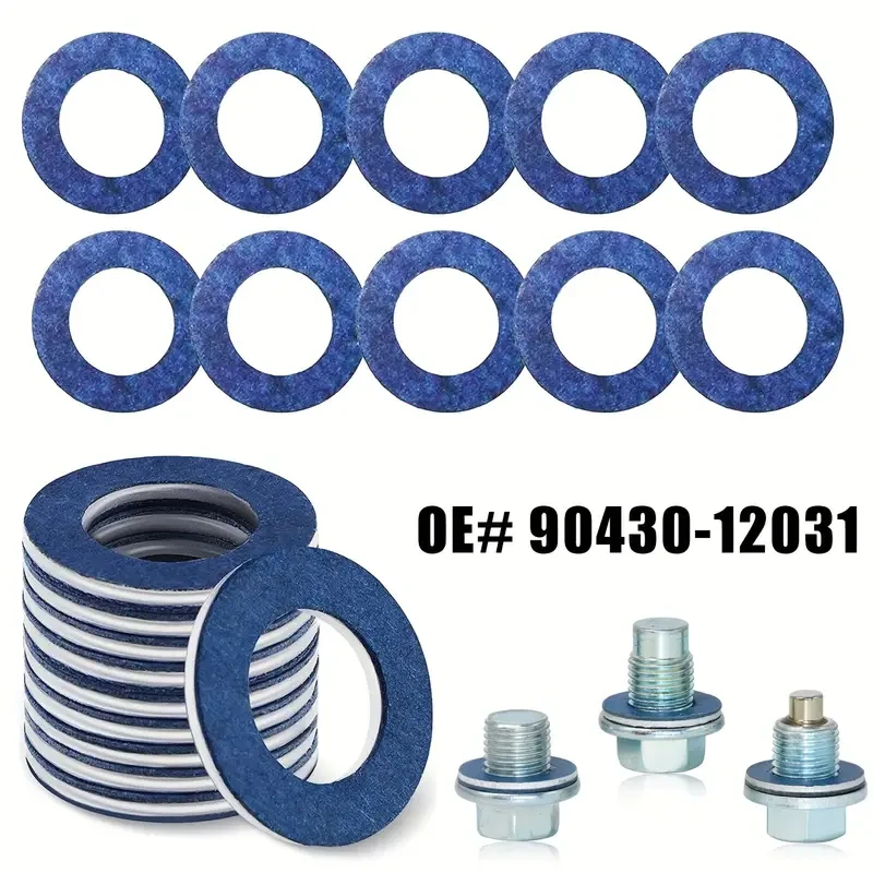 40pcs Oil Drain Sump Plug Washers Gasket Hole for Toyota OE#90430-12031