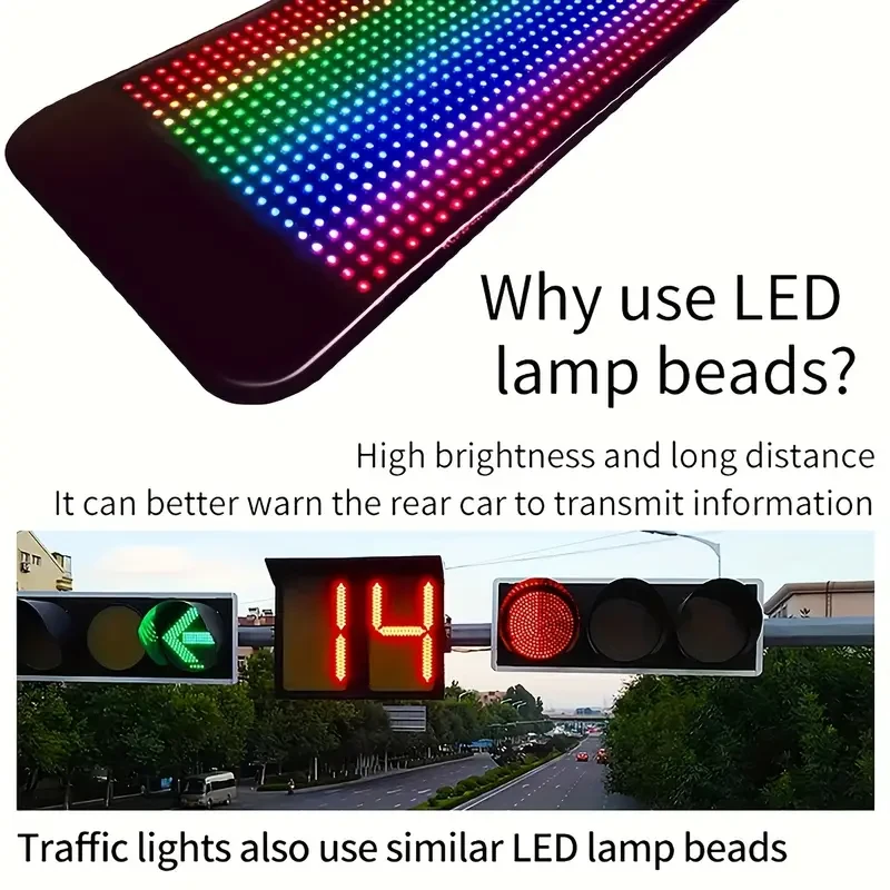 1pc Magic Color LED Car Eye Screen