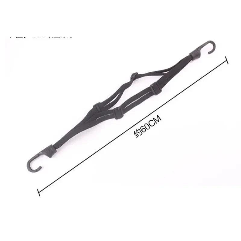 2 Hooks Motorcycles Moto Strength Retractable Helmet Luggage Elastic Rope Strap