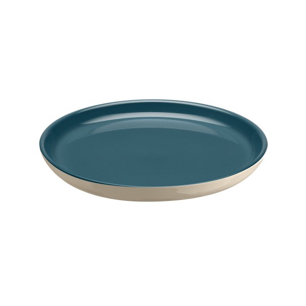 Large Plate 25cm - Blue Flame/Ivory - Emile Henry