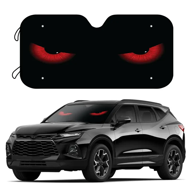 Red Eyes UV-Blocking Car Sun Shade