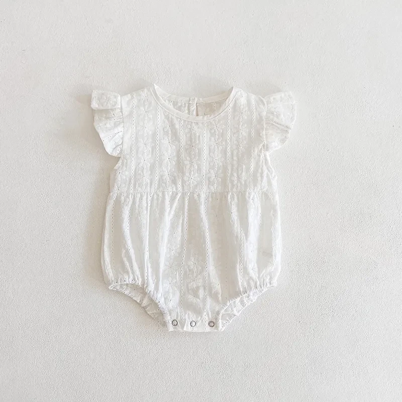 Cotton Lace Breathable Jumpsuit Baby Girl