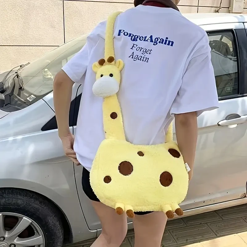Adorable Yellow Plush Giraffe Backpack