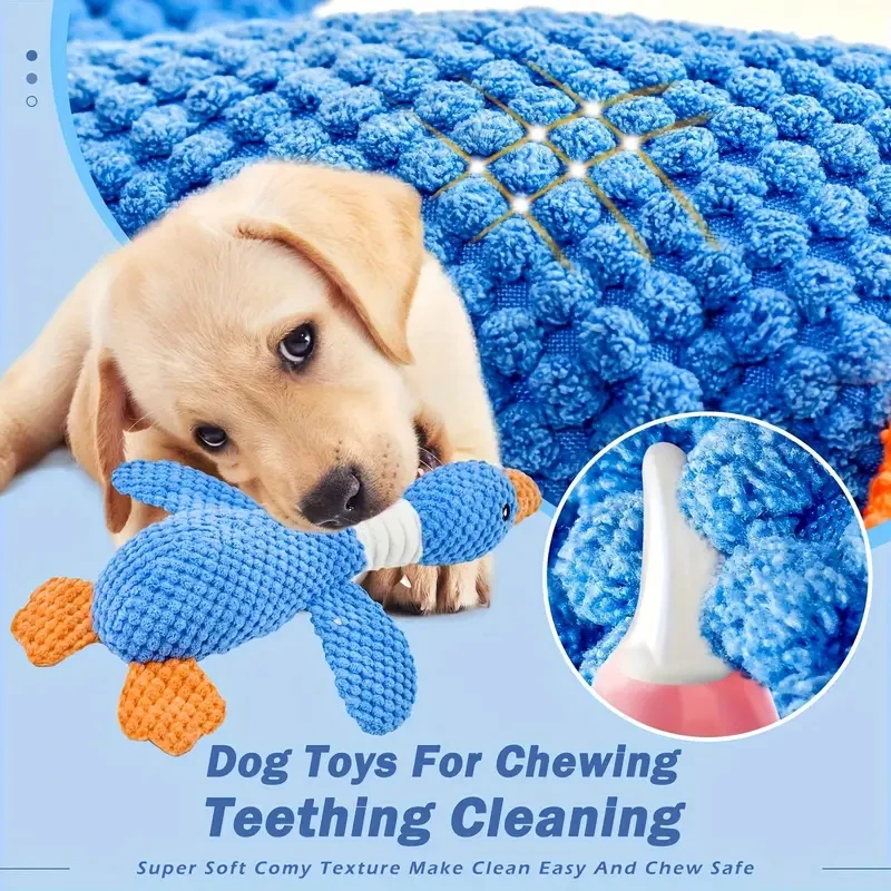 Durable Plush Duck Dog Toy for Medium-Sized Dogs