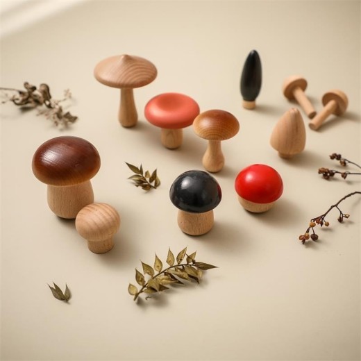 Wooden Mushroom Balance Stacking Music Children Intelligence Development