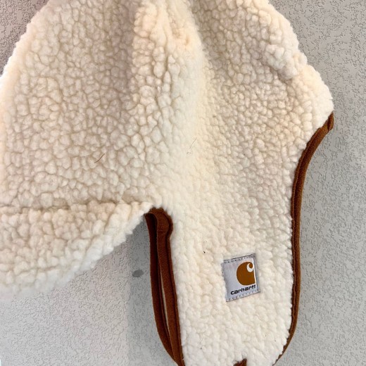 Solid Color Lamb Wool Flying Hat
