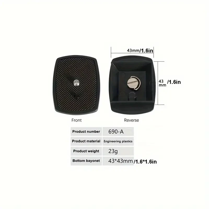 Universal DSLR Quick Release Plate
