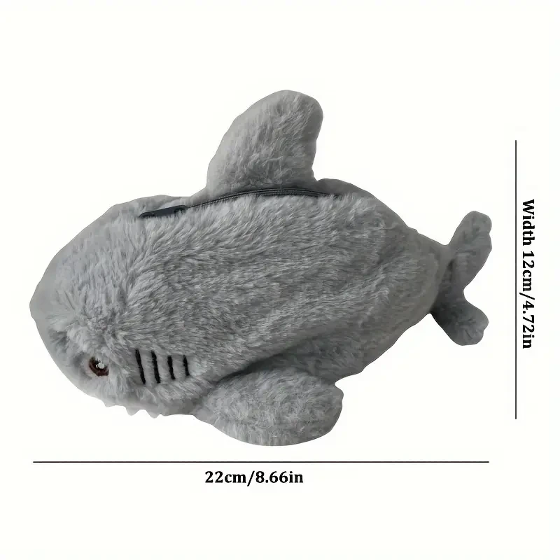 Unique, Plush Shark Pencil Case