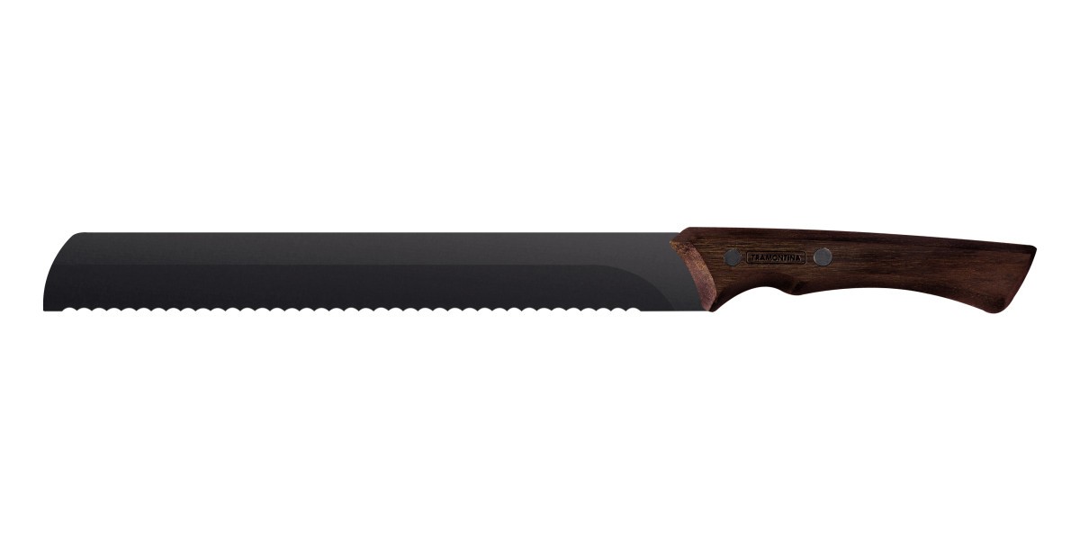 Churrasco Black Collection Serrated Knife 10", 25cm - Tramontina