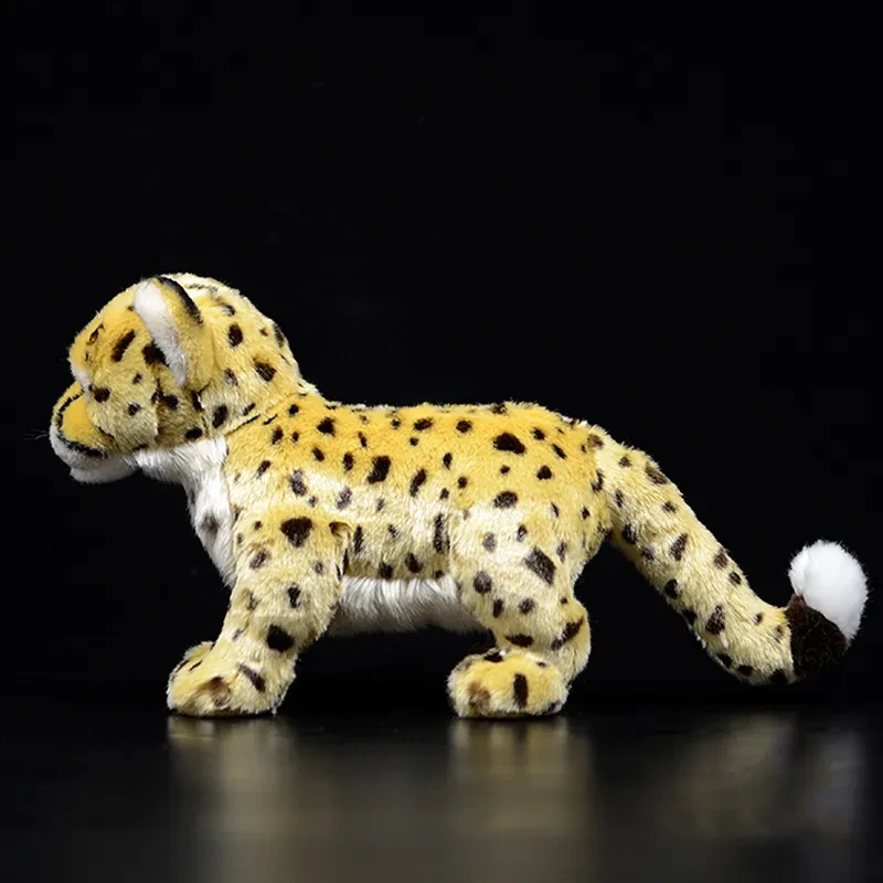 Simulation Standing Cheetah Plush Toy