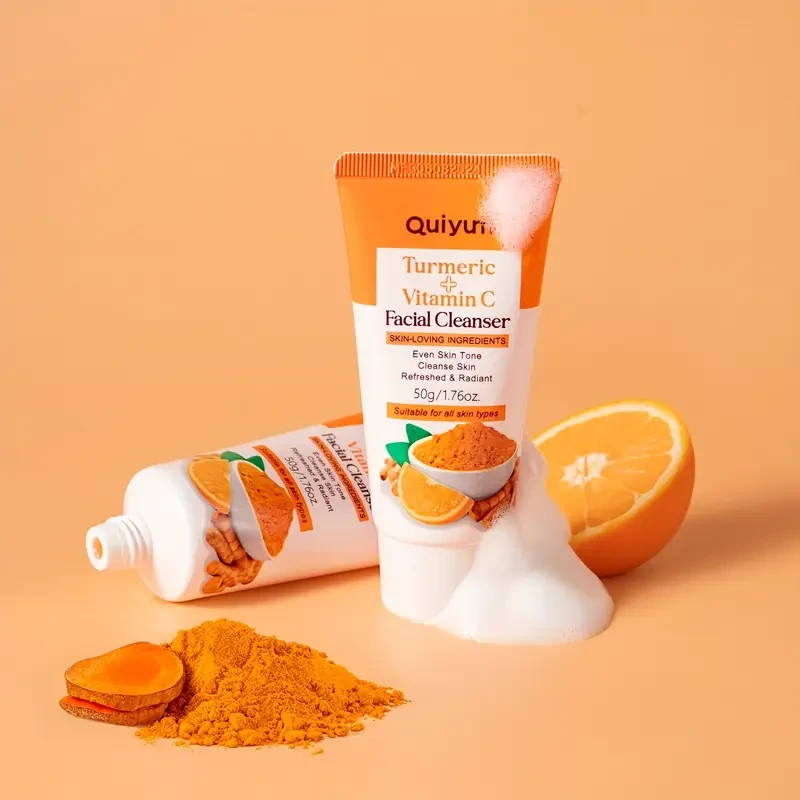 Quiyum Turmeric Vitamin C Facial Cleanser 1.76oz