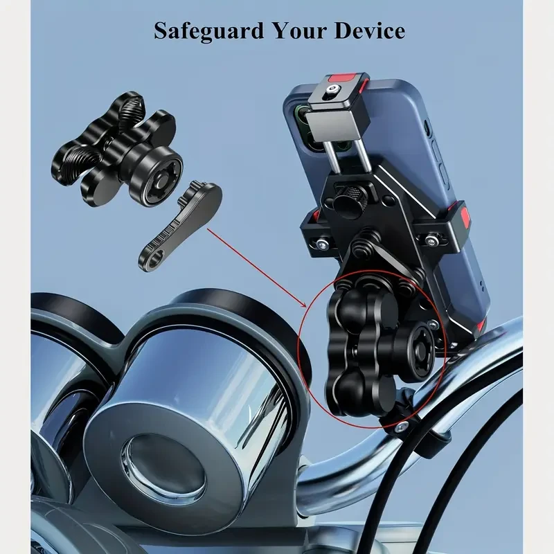 Secure Aluminum Alloy Double Socket Arm for RAM Mounts