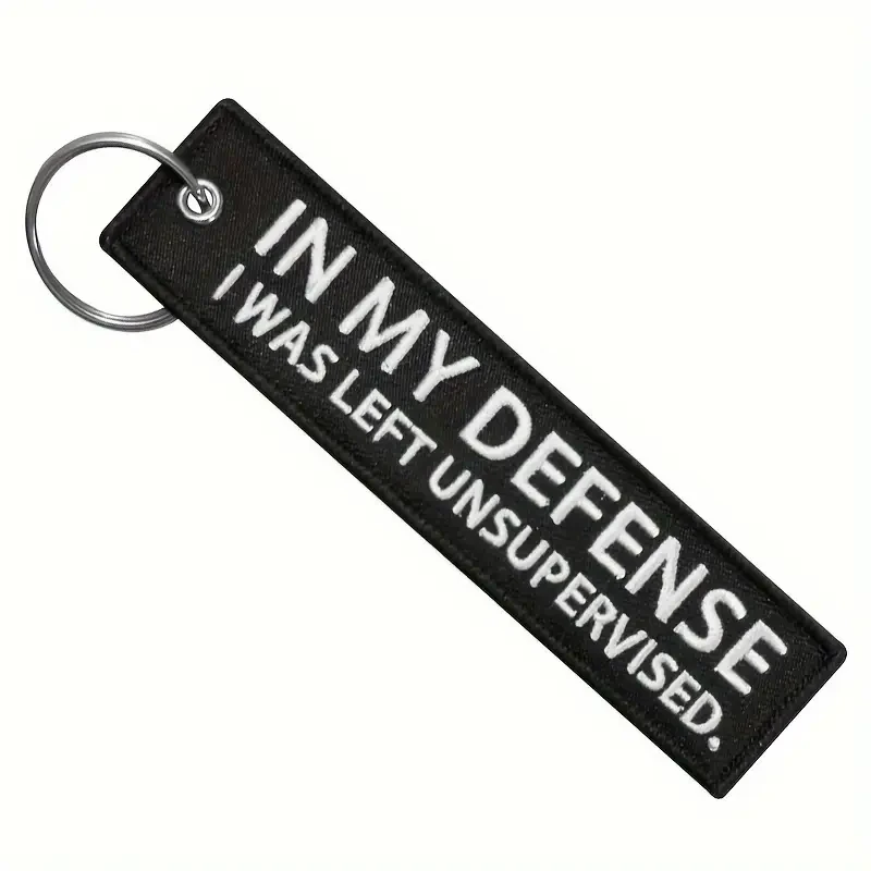 VOIKUKKA 'In My, I Was Left Unsupervised' Embroidered - Motorcycle & Car Accessory