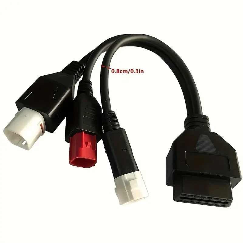 3, 4, and 5 Pin OBD2 Diagnostics Cable Adapter for Yamaha Motorbikes
