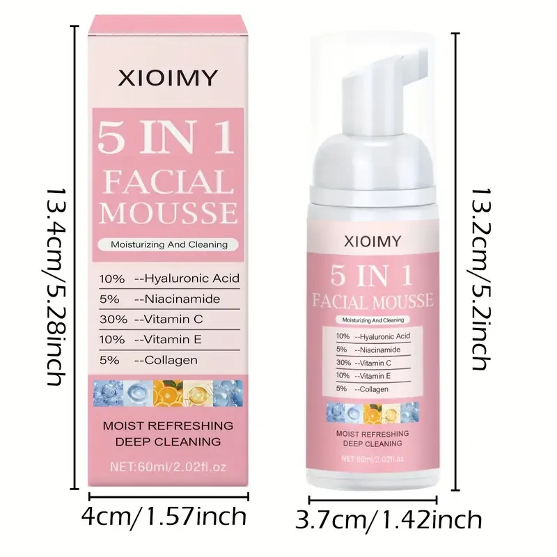 XIOIMY Face Wash - 60ml 5-in-1 Facial Cleanser