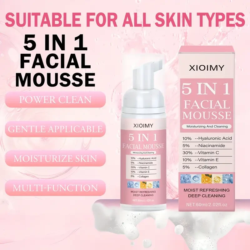 XIOIMY Face Wash - 60ml 5-in-1 Facial Cleanser