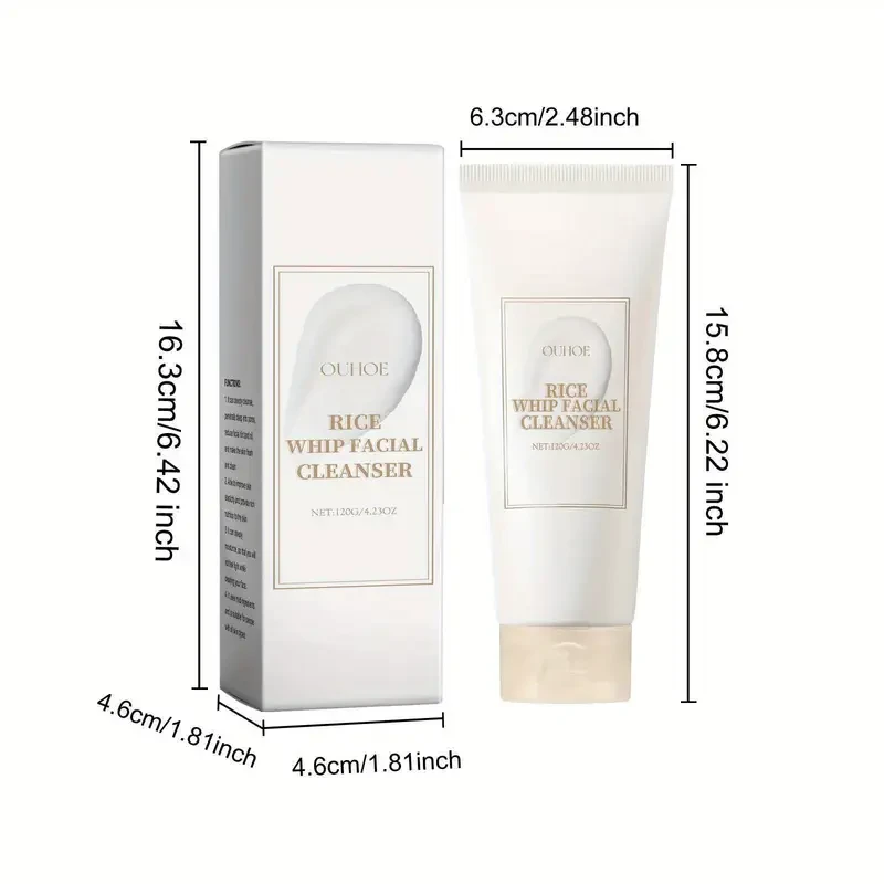 OUIHOE 120g Rice Facial Cleanser