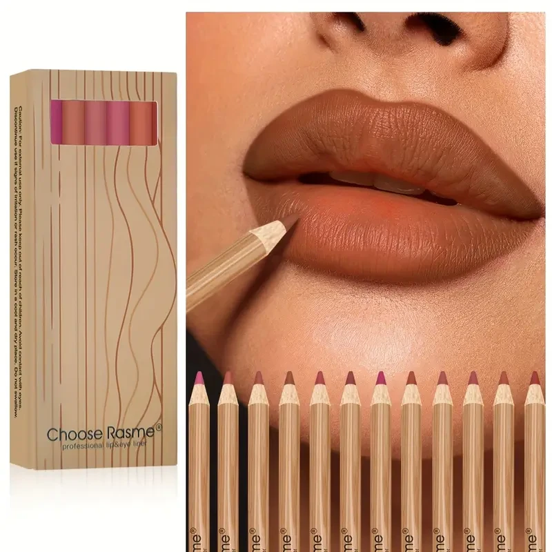 12pcs Lip Liner Set for Long-lasting Lip Contouring Lipstick