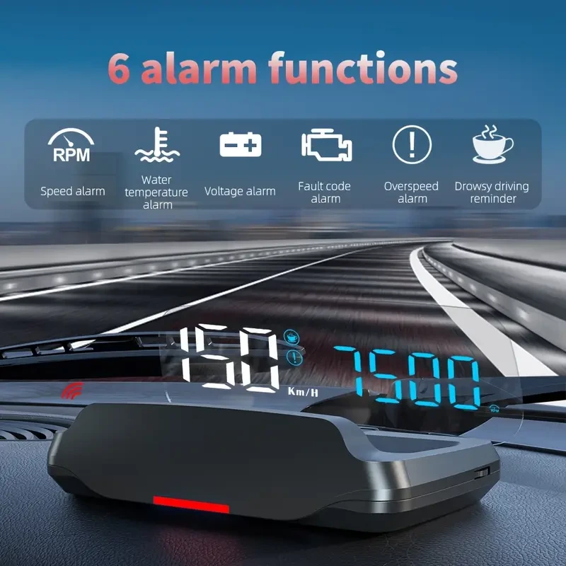 Upgraded 17.78cm OBD Head-Up Display for Cars