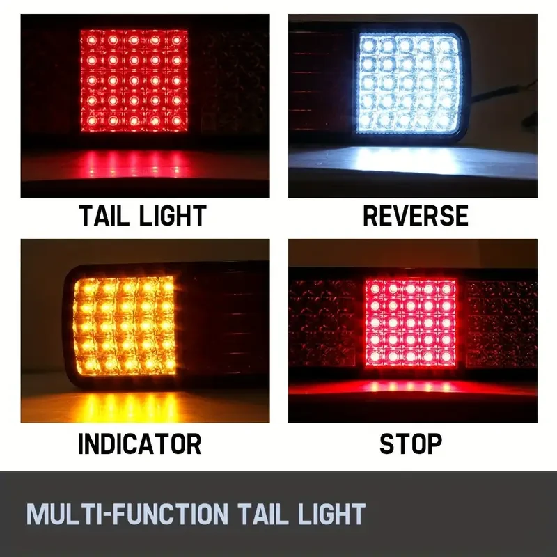 2x LED Tail Lights Stop Indicator Reverse 12V Ute Trailer Caravan Truck Boat