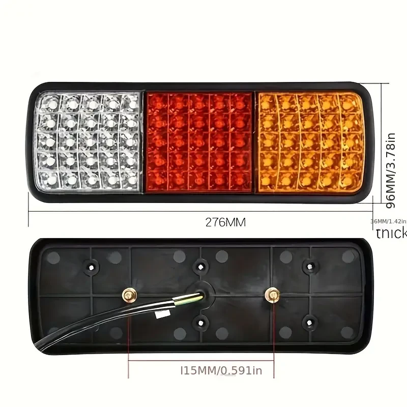 2x LED Tail Lights Stop Indicator Reverse 12V Ute Trailer Caravan Truck Boat