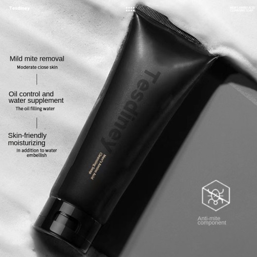 Oil Control Acne Removal Blackhead And Pore Shrinking Facial Cleanser For Men