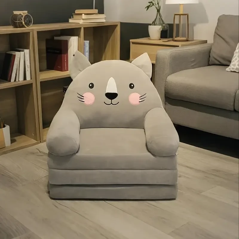 Foldable Sofa Bed Ergonomic Sofa Chair, Disassemble & Washable, Perfect for Bedroom & Living Room