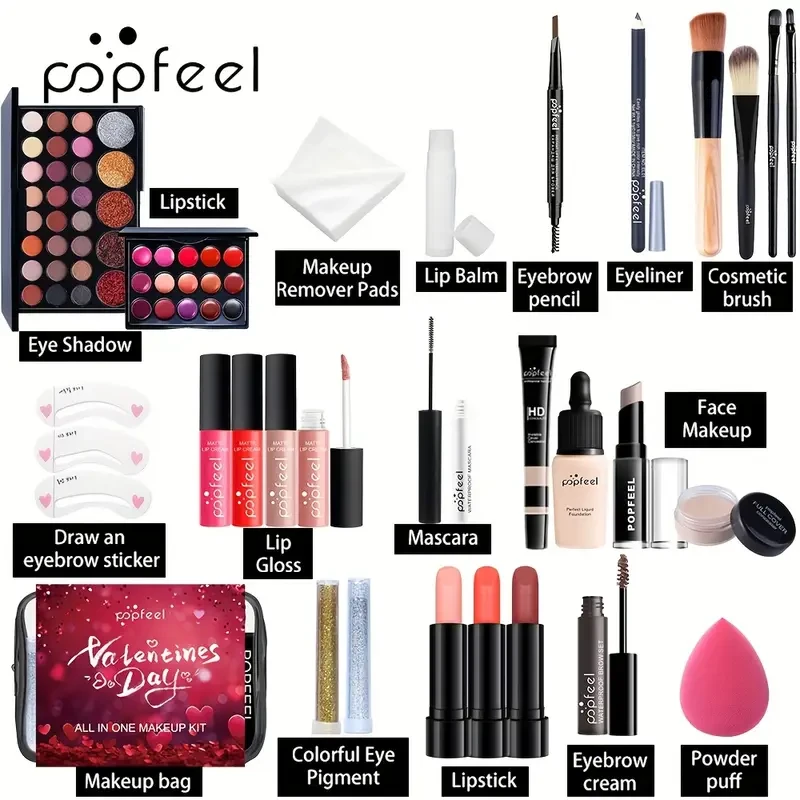 POPFEEL Valentine'S Day Makeup Gift Set for Her