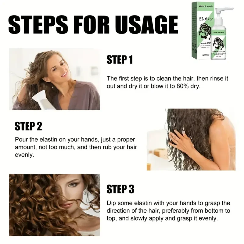 50g Elastic Styling Cream: Moisturizing