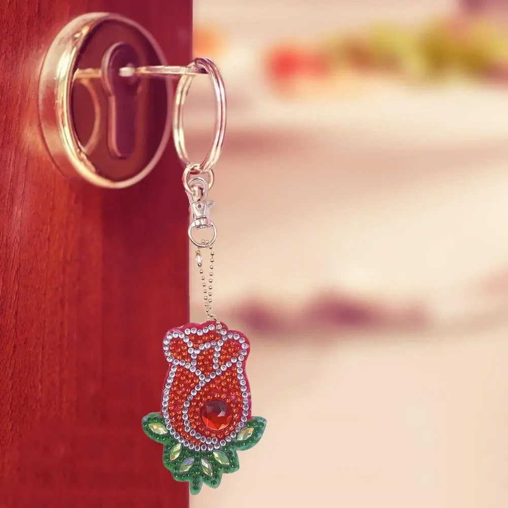 Special-shaped Diamond Diy Diamond Painting Keychain Decorative Pendant